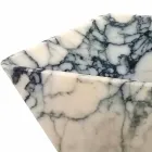 Umyvadlo na desku v designu Paonazzo Marble Squared Made in Italy - Karpa Viadurini