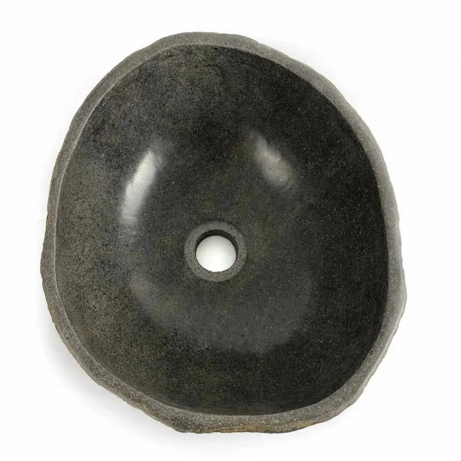 Umyvadlo na desku z přírodního říčního kamene Agra Viadurini