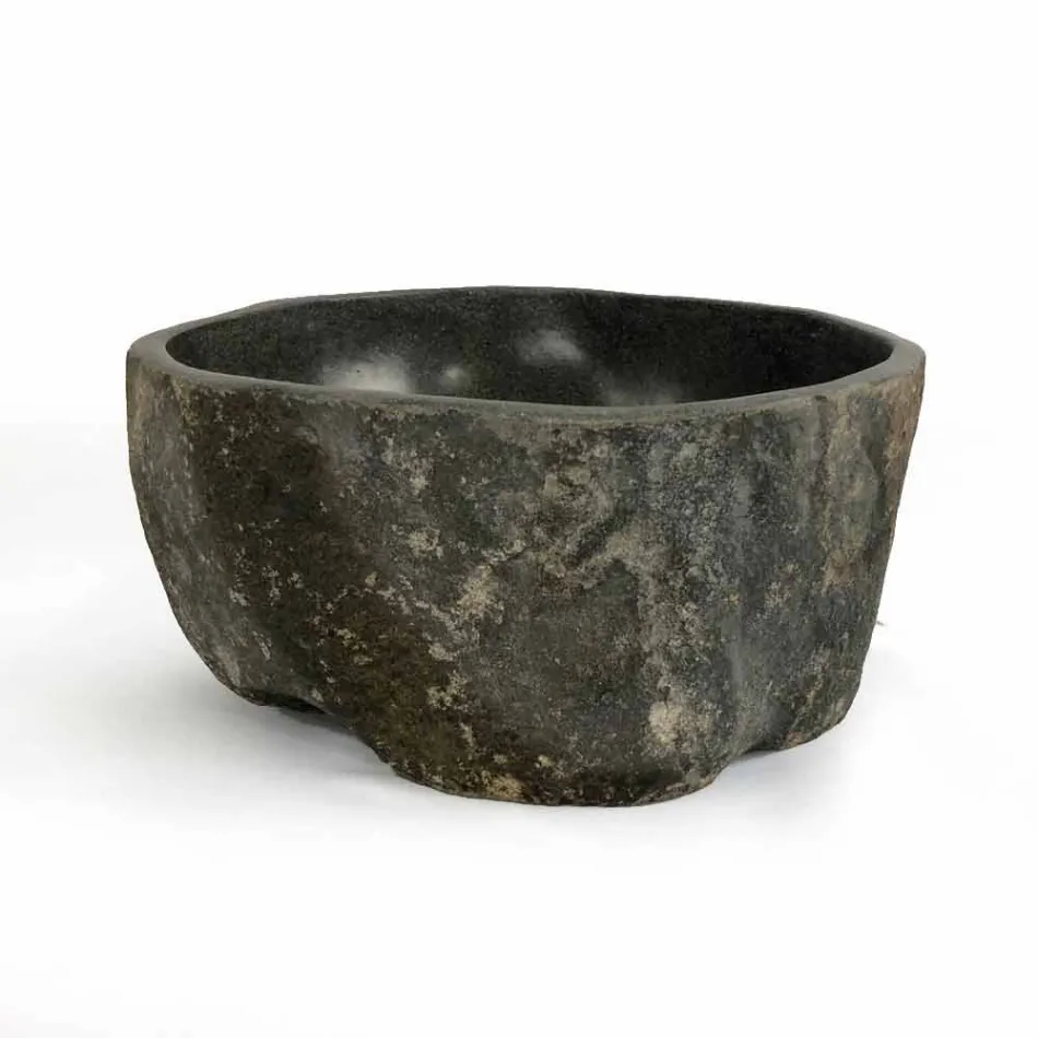 Umyvadlo na desku z přírodního říčního kamene Agra Viadurini