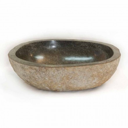 Kai umývadlo z přírodního kamene Kai, unikátní kus Viadurini