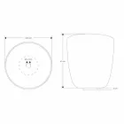 Umyvadlo na desku v pryskyřici a minerálních prášcích ve tvaru kbelíku - kbelík Viadurini