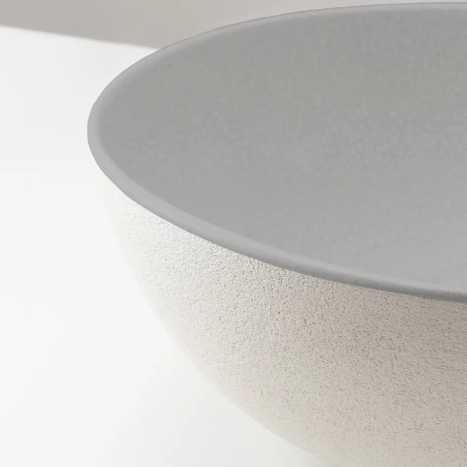 Ručně soustružený kuchyňský dřez Raku vyrobený v Itálii - Magma Viadurini