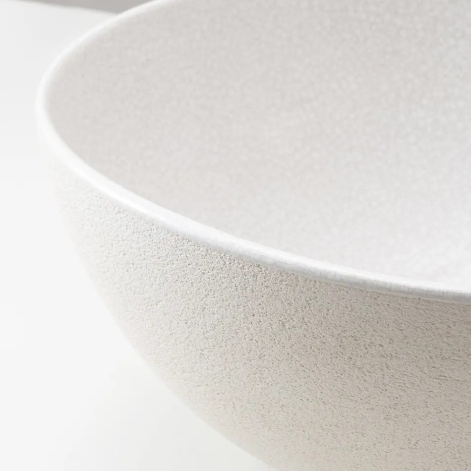 Ručně soustružený kuchyňský dřez Raku vyrobený v Itálii - Magma Viadurini