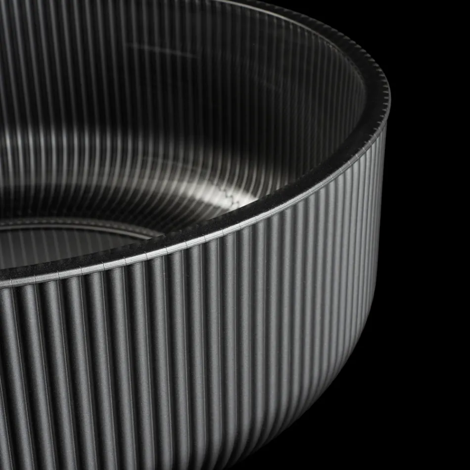 Umyvadlo na pracovní desku z benátského skla s pryskyřičným povlakem a barvou - Excelsior Viadurini