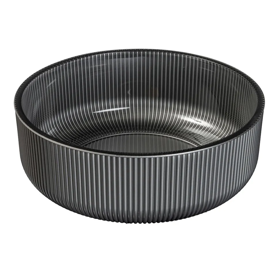 Umyvadlo na pracovní desku z benátského skla s pryskyřičným povlakem a barvou - Excelsior Viadurini