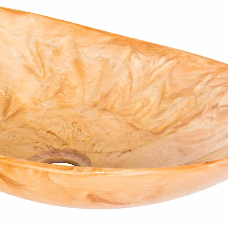 Moderní ruční pryskyřičná deska s umyvadlem - Malegno Viadurini