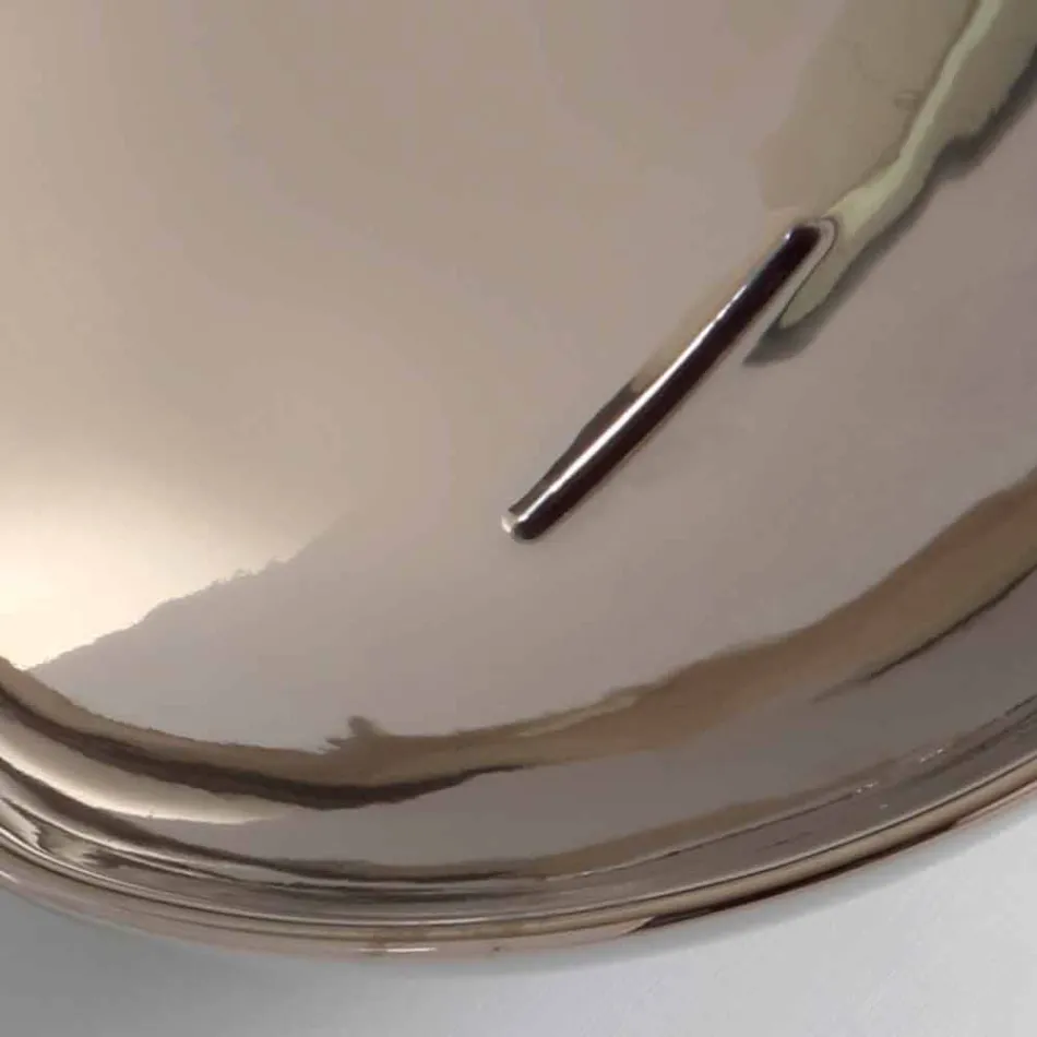 Moderní keramické umývadlo v platině vyrobené v Itálii Zvířata Viadurini