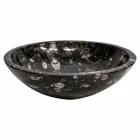 Moderní mramorové umyvadlo s fosiliemi - Mesagne Viadurini