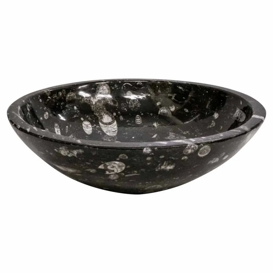 Moderní mramorové umyvadlo s fosiliemi - Mesagne Viadurini