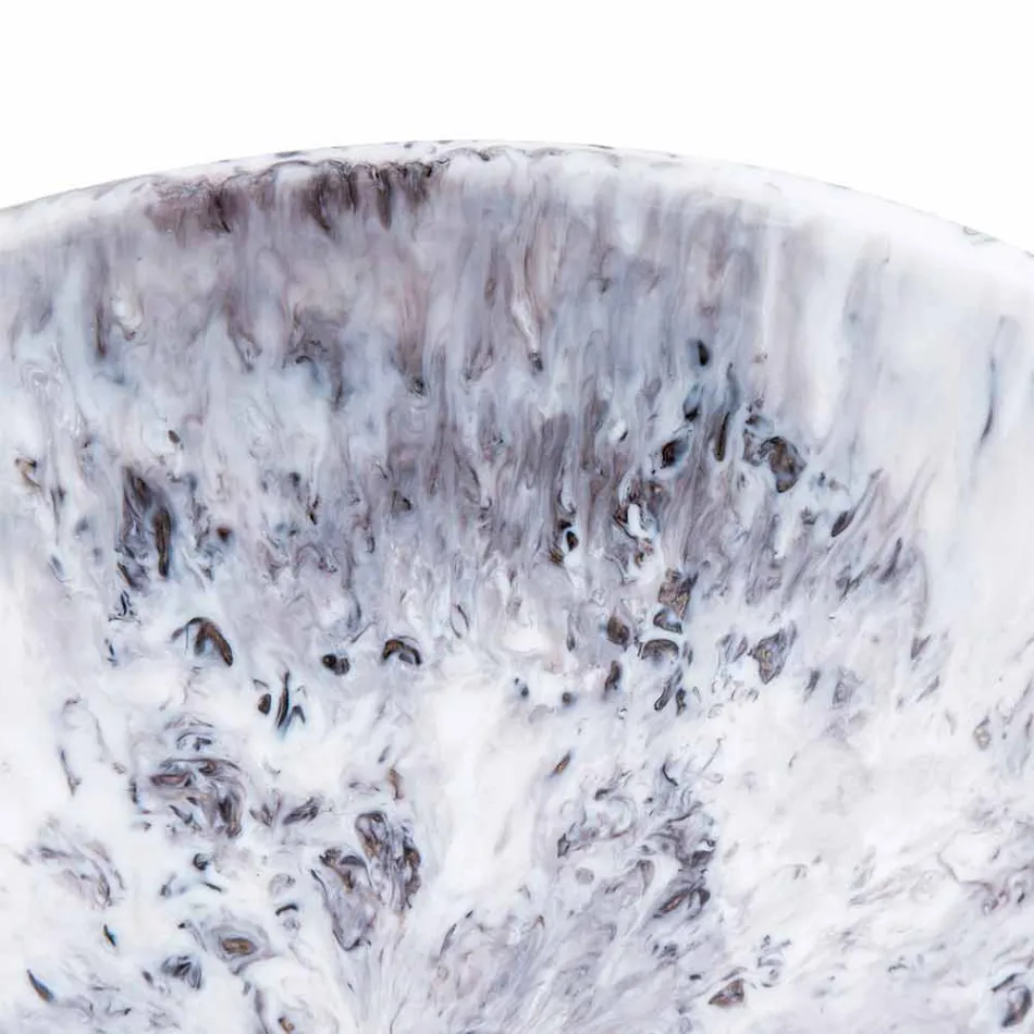 Moderní umyvadlo na desku s hnědou a černou pryskyřicí - Dogliola Viadurini