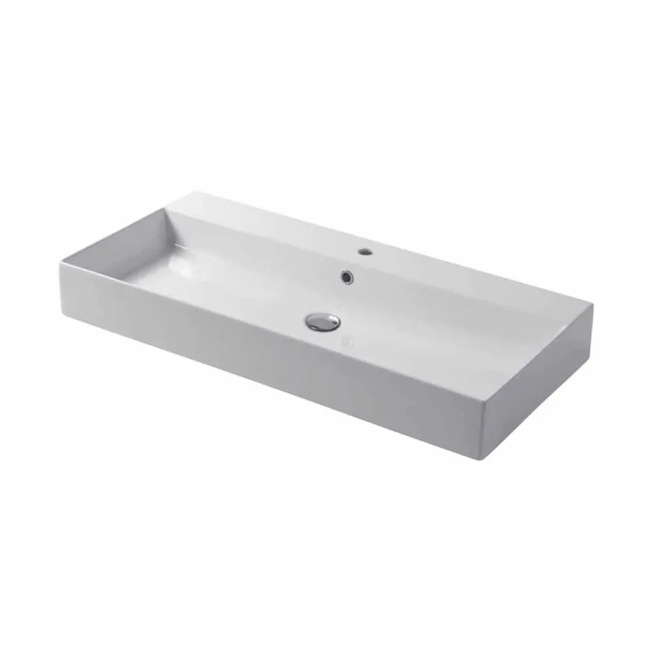 Designová deska nebo umyvadlo na zeď v barevné keramické Leivi Viadurini