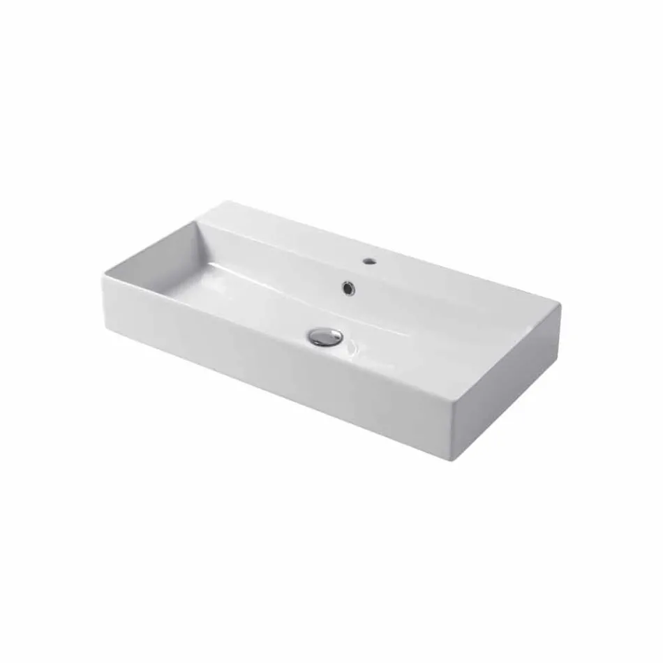 Designová deska nebo umyvadlo na zeď v barevné keramické Leivi Viadurini