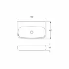 Kameninová nebo nástěnná keramická umyvadlo L 75cm vyrobené v Itálii, Gais Viadurini