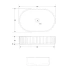 Oválné zápustné umyvadlo do koupelny z bílého mramoru - Cunzite Viadurini