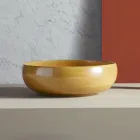 Koupelnové umyvadlo na desku vyrobené ze šamotové hlíny Made in Italy - Tallone Viadurini