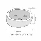 Umyvadlo Podpora Piece Marble Beige Mumbai Viadurini