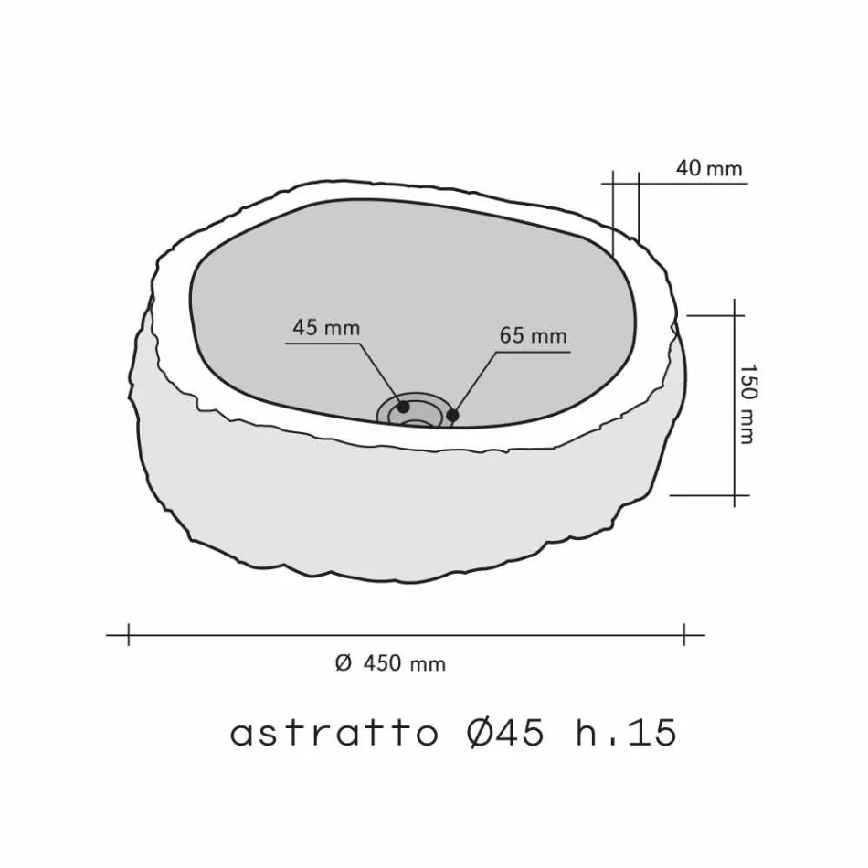 Umyvadlo Podpora Piece Marble Beige Mumbai Viadurini