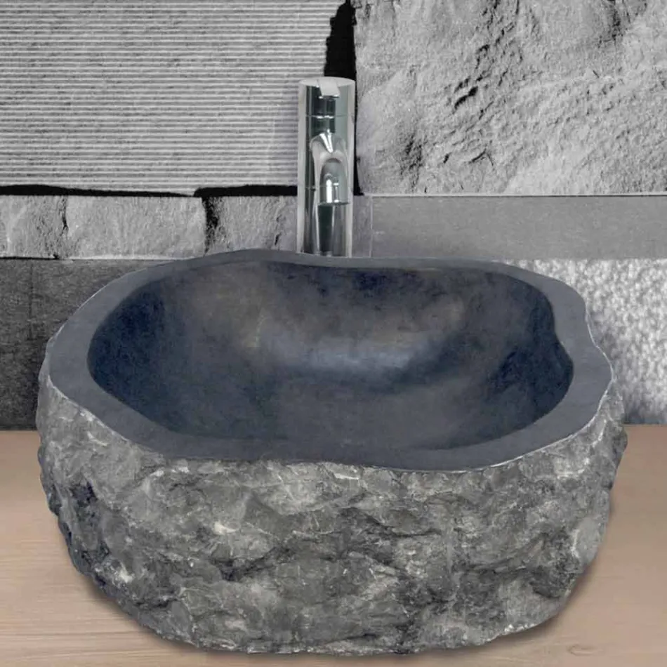 Umyvadlo Podpora Piece Marble Black Mumbai Viadurini