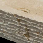 Jednoduché umývadlo v přírodním Idro bílém kameni Viadurini