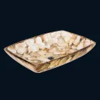 Umyvadlo jediný kus umělé pryskyřice Inez, ruční Viadurini