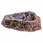 Umývadlo na desku stolu ručně vyráběné v ametystovém kameni, Vidor Viadurini