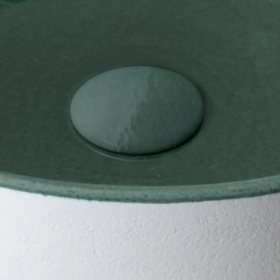 Umyvadlo na desku z přírodní hlíny v různých povrchových úpravách - Balance Viadurini