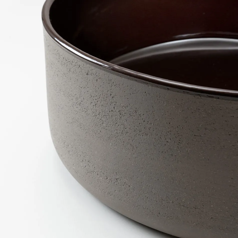 Umyvadlo na desku z přírodní hlíny v různých povrchových úpravách - Balance Viadurini