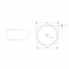 Kulaté umyvadlo na desku v jedinečném designu Pure Onyx - Ramiro Viadurini