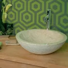 Umyvadlo Support Kulatý kámen Natural Beige Mimo Raw Pai Viadurini