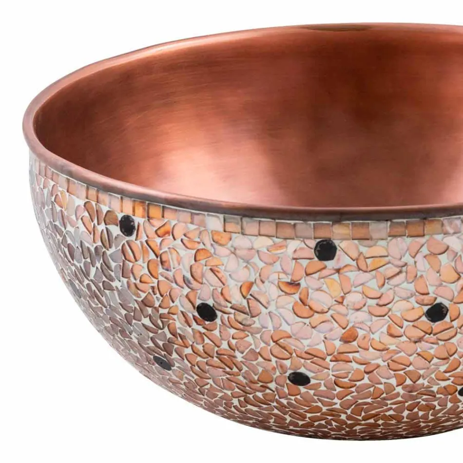 Kulatý umyvadlo vyrobené z mědi, Murello Viadurini