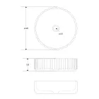 Kulaté umyvadlo na desku z travertinového mramoru - Cattleya Viadurini