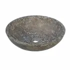 Umyvadlo kulaté podpora Anthracite Moyo Viadurini