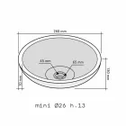 Kali čiré čedičové čiré umyvadlo Viadurini