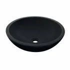 Umyvadlo Podpora Tondo v čedičová Black Moyo Viadurini