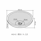 Kulatý umyvadlo v Sula onyxu Viadurini