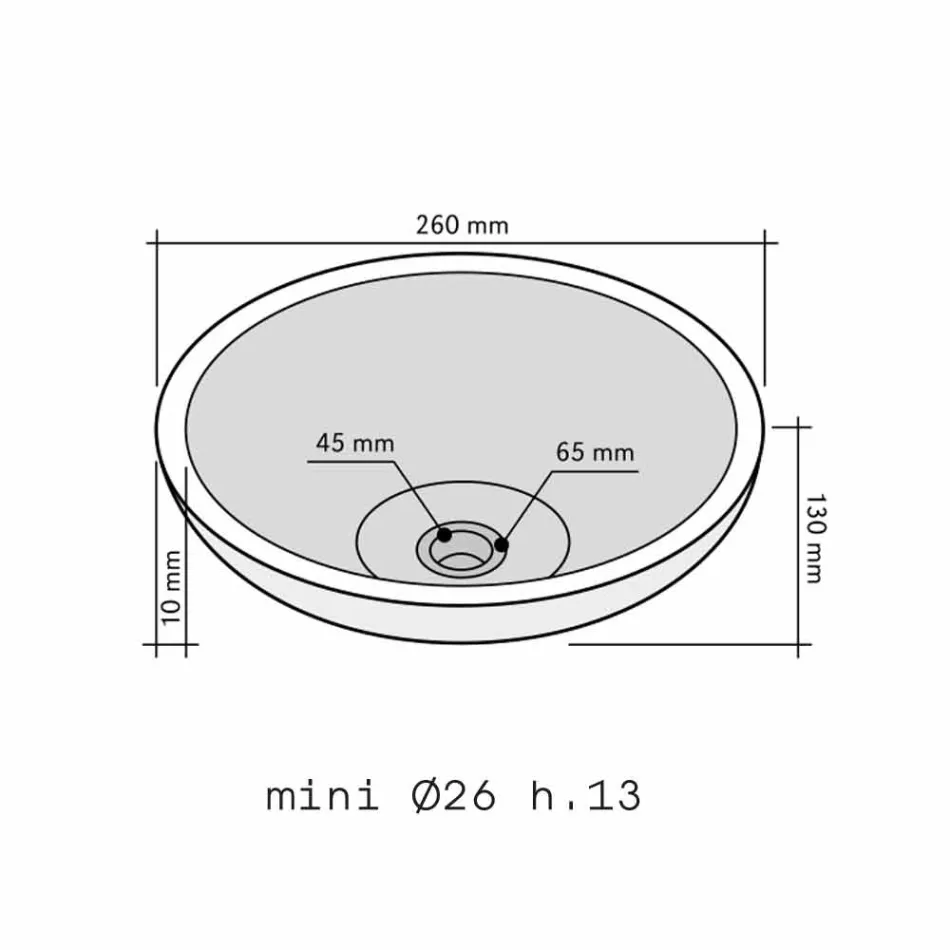 Kulatý umyvadlo v Sula onyxu Viadurini