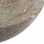 Kulatá umyvadlová deska z přírodního kamenu Pracovní šedá Viadurini