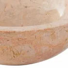 Umývadlo z přírodního kamene s černou barvou Pracovní červená Viadurini