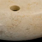 Kamenná deska z přírodního kamene s plochou deskou Layla bílá Viadurini