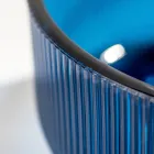 Kulaté umyvadlo na desku z benátského skla Plissè Made in Italy - Zirkon Viadurini