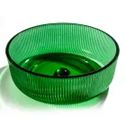 Kulaté umyvadlo na desku z benátského skla Plissè Made in Italy - Zirkon Viadurini