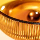 Kulaté umyvadlo na desku z benátského skla Plissè Made in Italy - Zirkon Viadurini