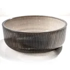 Kulaté umyvadlo na desku z benátského skla Plissè Made in Italy - Zirkon Viadurini