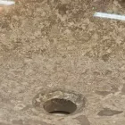 Umyvadlo s kulatým odtokem, jednodílné, z přírodního kamene Ziva Viadurini