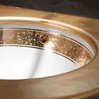 Vestavěné koupelnové umyvadlo z ručně lité šamotové hlíny Made in Italy - Erioli Viadurini