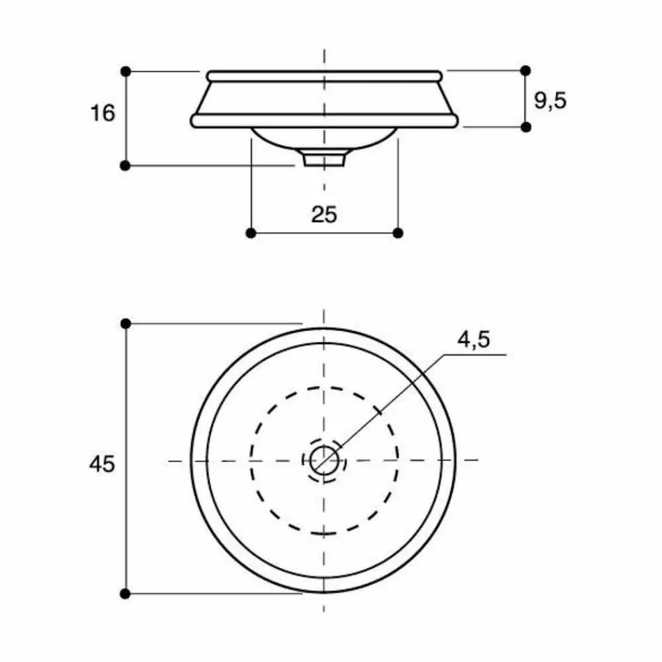 Designové zapuštěné umyvadlo v ohniště vyrobené v Itálii, Manilo Viadurini
