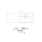 Vestavné a pravé umyvadlo z keramiky Maida Viadurini