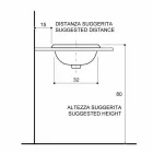 Kulaté vestavěné umyvadlo v požární hlíně a zlato vyrobené v Itálii, Otis Viadurini