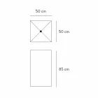 Podlahové umyvadlo s geometrickým designem z porcelánového kameniny 4 povrchové úpravy - Calogero Viadurini