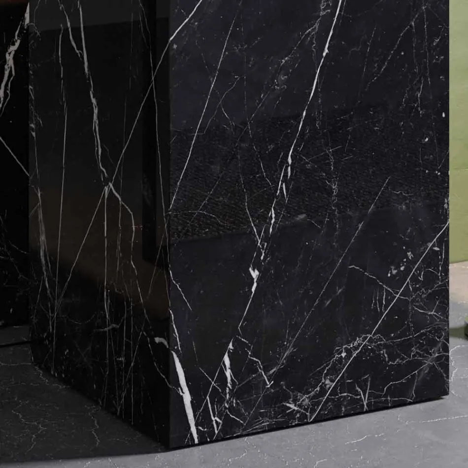 Podlahové umyvadlo s geometrickým designem z porcelánového kameniny 4 povrchové úpravy - Calogero Viadurini